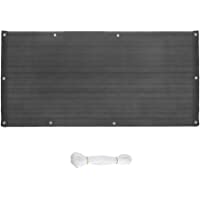 SONGMICS Pantalla de Privacidad- 3 x 0-9 m- Escudo de Privacidad- Pantalla HDPE sin Tornillos- Cubierta Permeable…